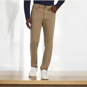Banana Republic Men's 5 Pocket Pant Slim Fit Stretch Fabric Tan Size 38x30